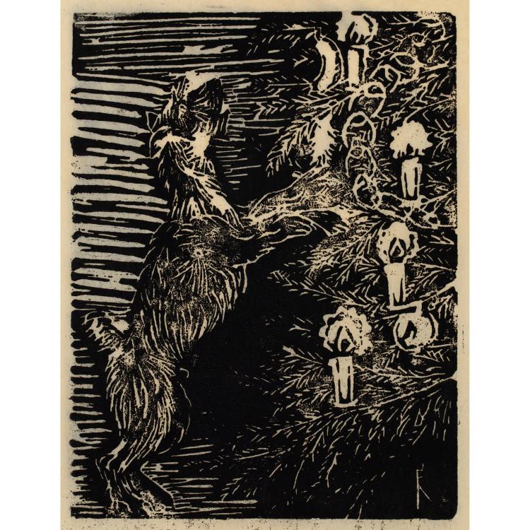 Bild 5 zu Objekt, 4 Linolschnitte, 1945-49, Beate Kuhn, K-17 263