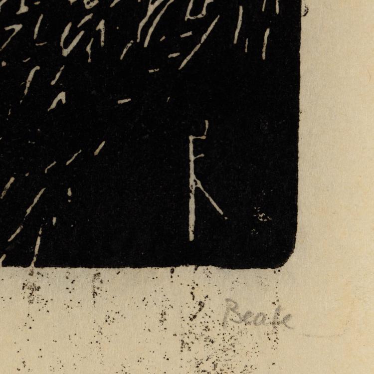 Bild 7 zu Objekt, 4 Linolschnitte, 1945-49, Beate Kuhn, K-17 263