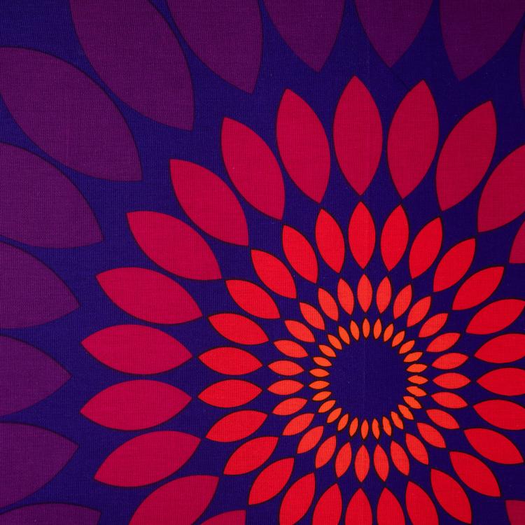 Bild 1 zu Objekt, Entwurfsmuster (Prototyp) Dekorationsstoff 'Fiori', Verner Panton, Taunus Textildruck Oberursel, K-17 497