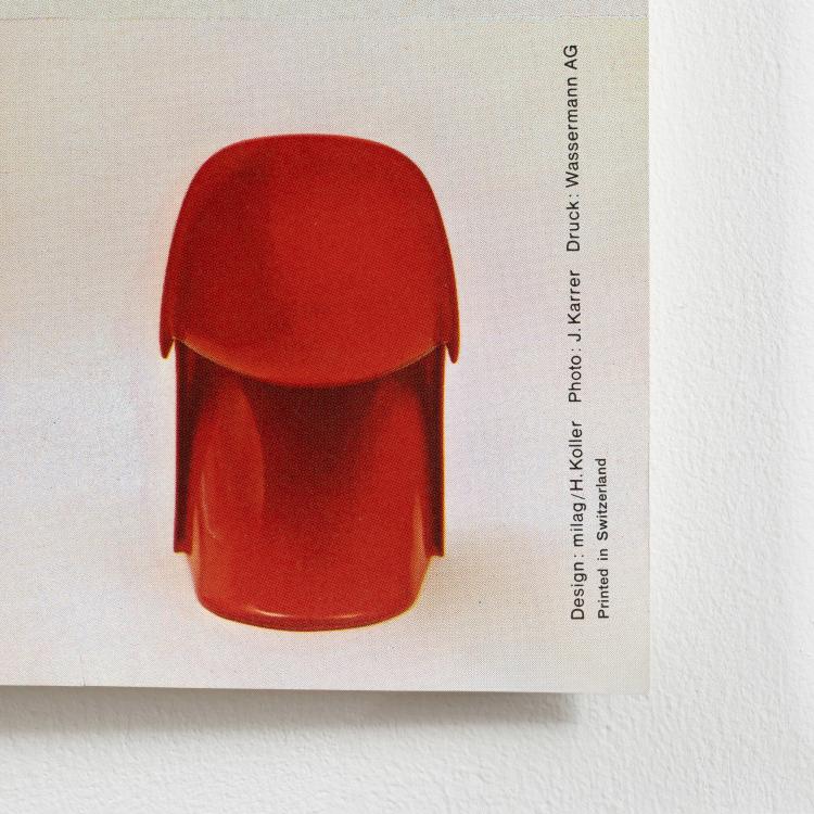 Bild 2 zu Objekt, Plakat 'herman miller international design group. panton chair', ca. 1970, Verner Panton, Herman Miller, International Design Group, Zeeland, Michigan (Publ.), K-17 498