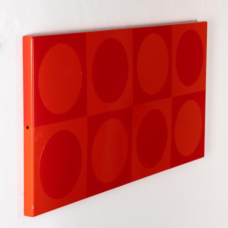 Bild 1 zu Objekt, Emaille Wandschild, Verner Panton, Emalco Corg&eacute;mont, K-17 494