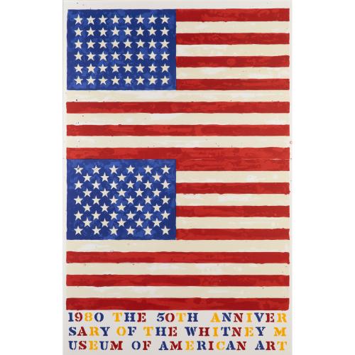 'Two Flags' (50th Anniversary of the Whitney Museum), 1980