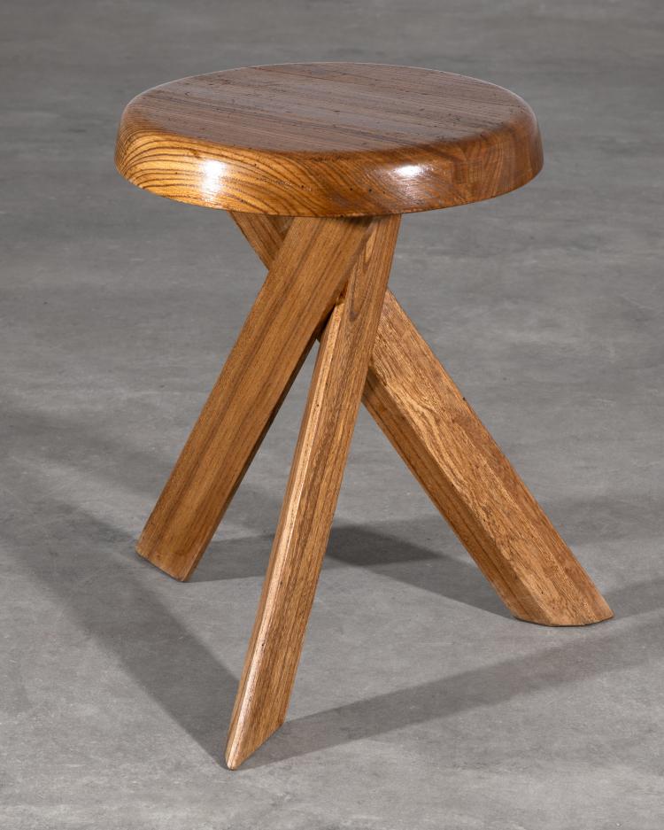 Bild 4 zu Objekt, Dreibeiniger Hocker Modell S 31, Pierre Chapo, K-17 446