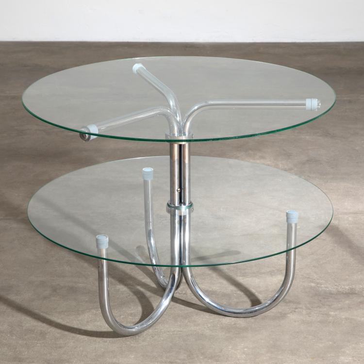 Hauptbild zu Objekt, Steel tube table / side table model B 330, Thonet France, K-17 369