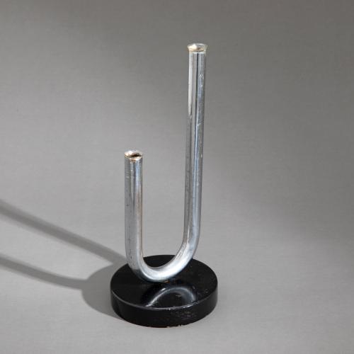 Rare steel tube vase