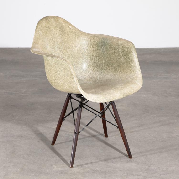 Hauptbild zu Objekt, Drehstuhl Modell PAW 'Rope Edge', Charles & Ray Eames, Zenith Plastics, Gardena, K-17 421