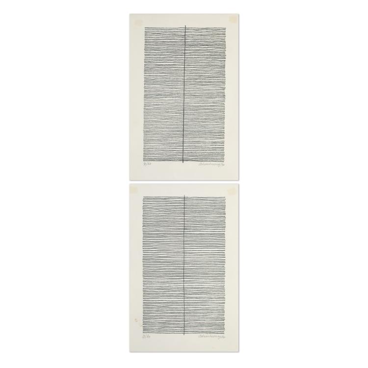 Hauptbild zu Objekt, Zwei Arbeiten Ohne Titel, 1974, Jan J. Schoonhoven, K-17 277