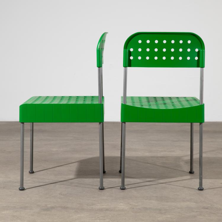 Bild 2 zu Objekt, 4 zerlegbare St&uuml;hle Modell Box Chairs, Enzo Mari, Aleph Atlantide, K-17 536