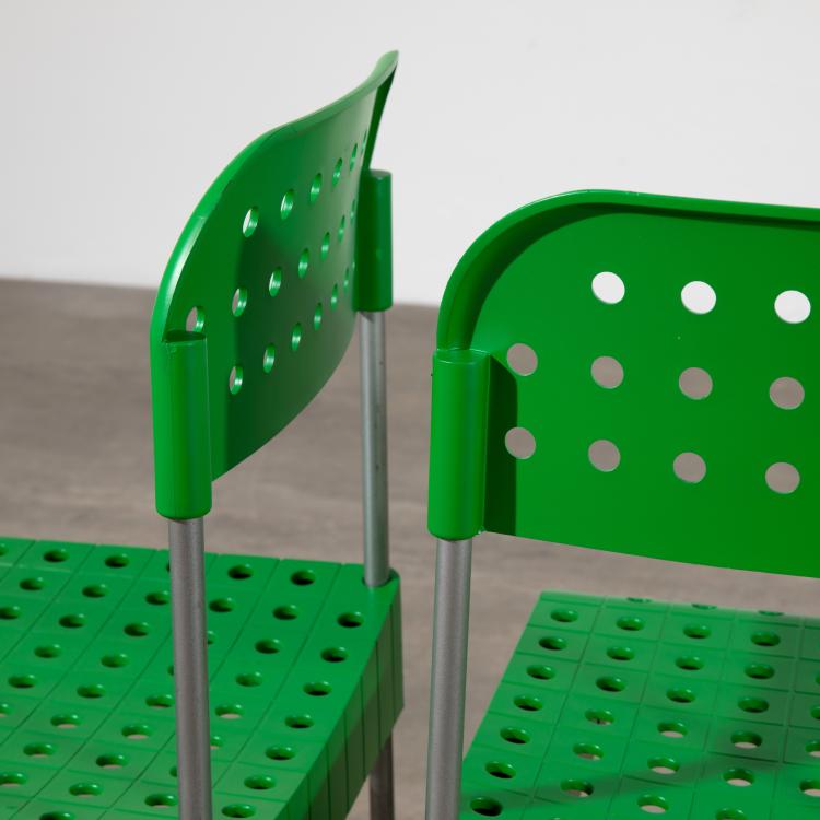 Bild 3 zu Objekt, 4 zerlegbare St&uuml;hle Modell Box Chairs, Enzo Mari, Aleph Atlantide, K-17 536