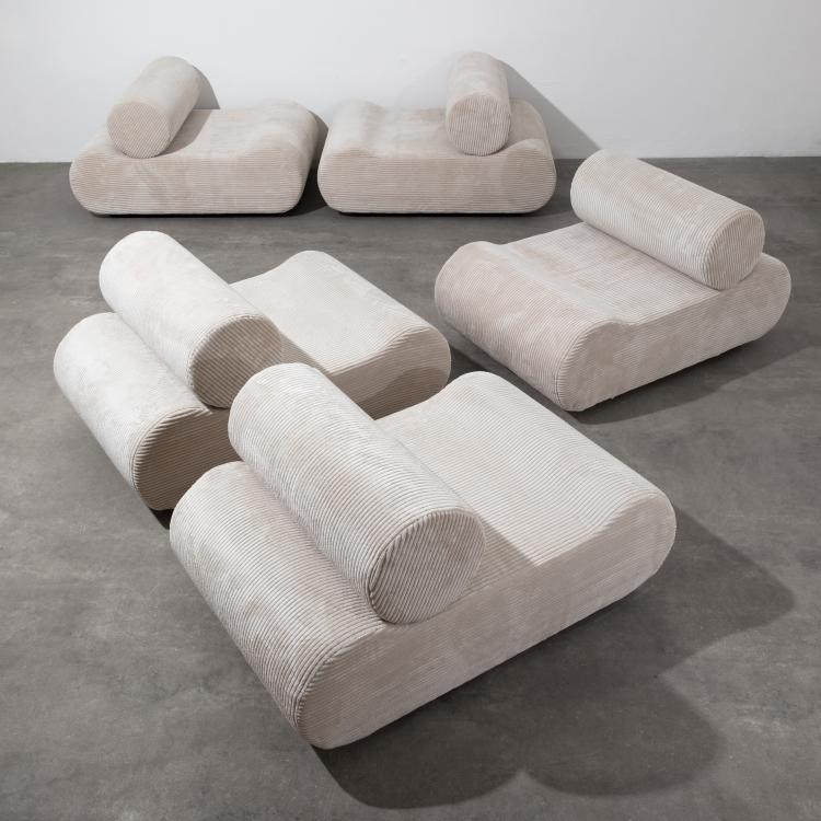 Hauptbild zu Objekt, 5 Modular Seating Elements Model Corbi, Klaus Uredat, Cor, 