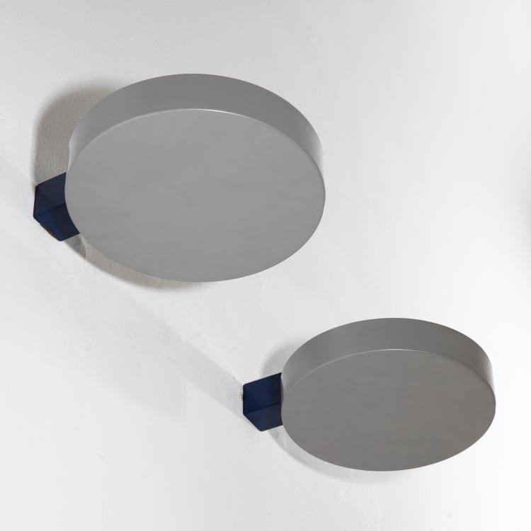 Hauptbild zu Objekt, 2 Wandappliquen Modell Beam 2, Ettore Sottsass, Bieffeplast, Padova, K-17 561
