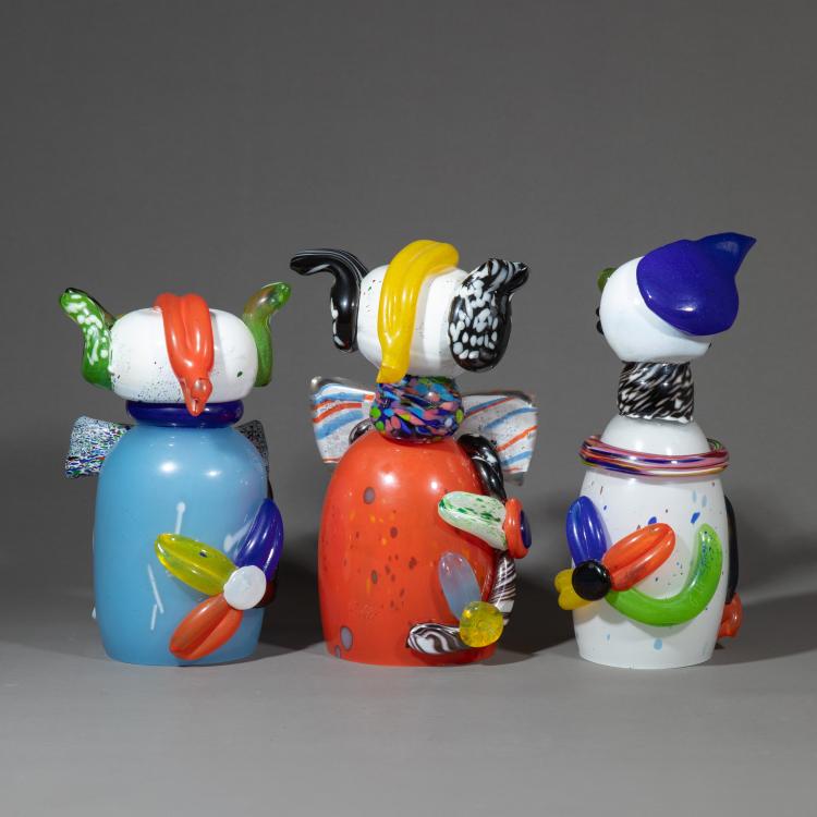 Bild 4 zu Objekt, 2 Glasfiguren 'Mister Max' und 1 Glasfigur 'Miss Minnie', circa 1990, Otmar Alt, K-17 239