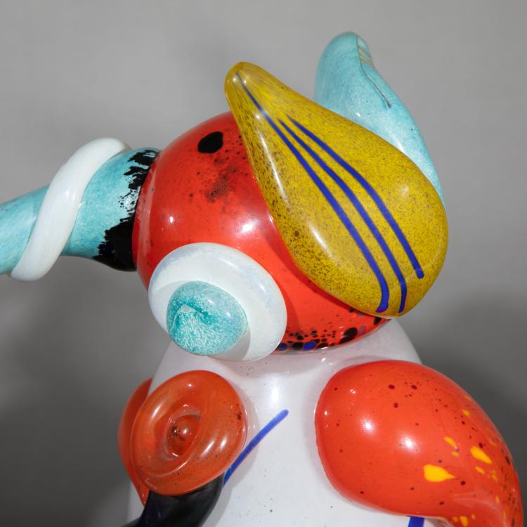Bild 3 zu Objekt, 3 Glasfiguren 'Bl&uuml;tens&auml;nger', 'R&uuml;bennase' und Unbekannte Figur, ca. 1990, Otmar Alt, Rosenthal studio-line, K-17 240