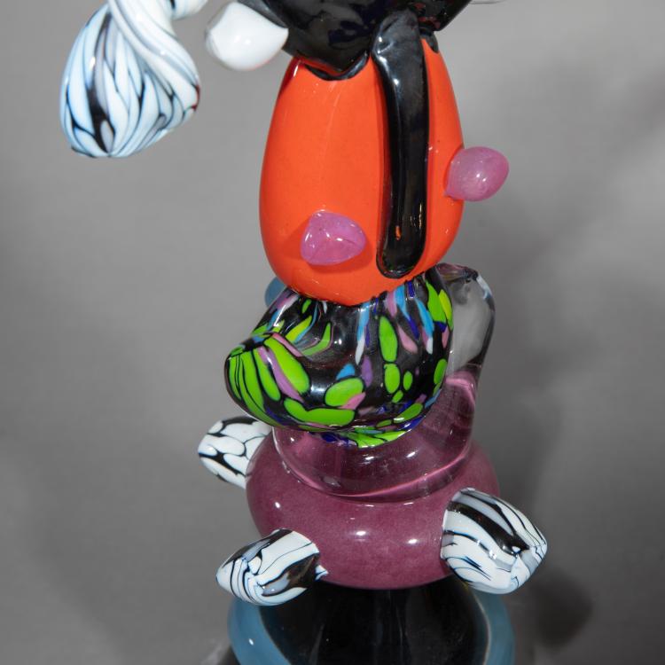 Bild 4 zu Objekt, 'Fr&auml;ulein vom Mond', 'Blauschnabler mit Blume', 'Merlin mit roter Nase', 1989/1990, Otmar Alt, K-17 241