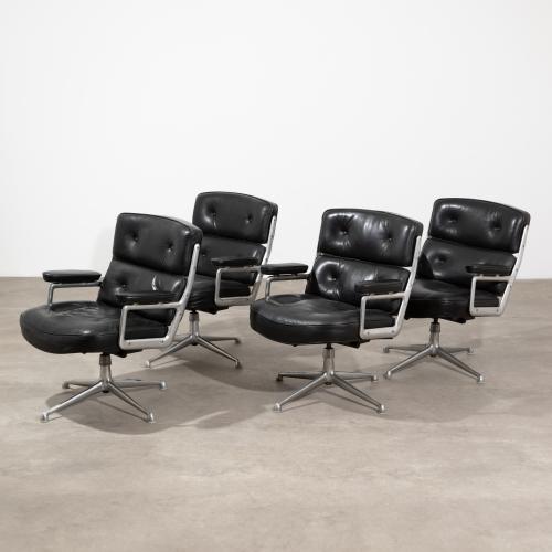 Vier Bürosessel Modell ES 105 Lobby Chair