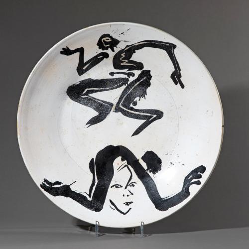 Weiter Keramikteller, 1990