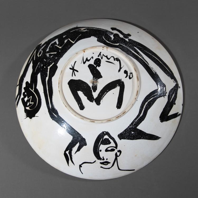 Bild 4 zu Objekt, Weiter Keramikteller, 1990, Helge Leiberg, K-17 238