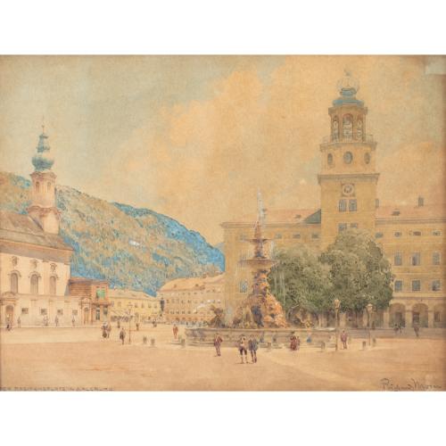 'Der Residenzplatz in Salzburg', 1921