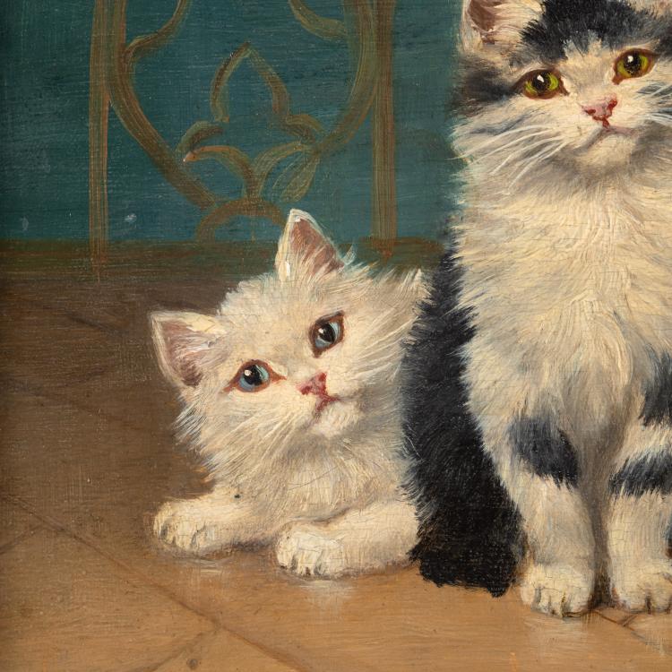 Bild 3 zu Objekt, Vier junge Katzen, ca. 1900, K-17 101