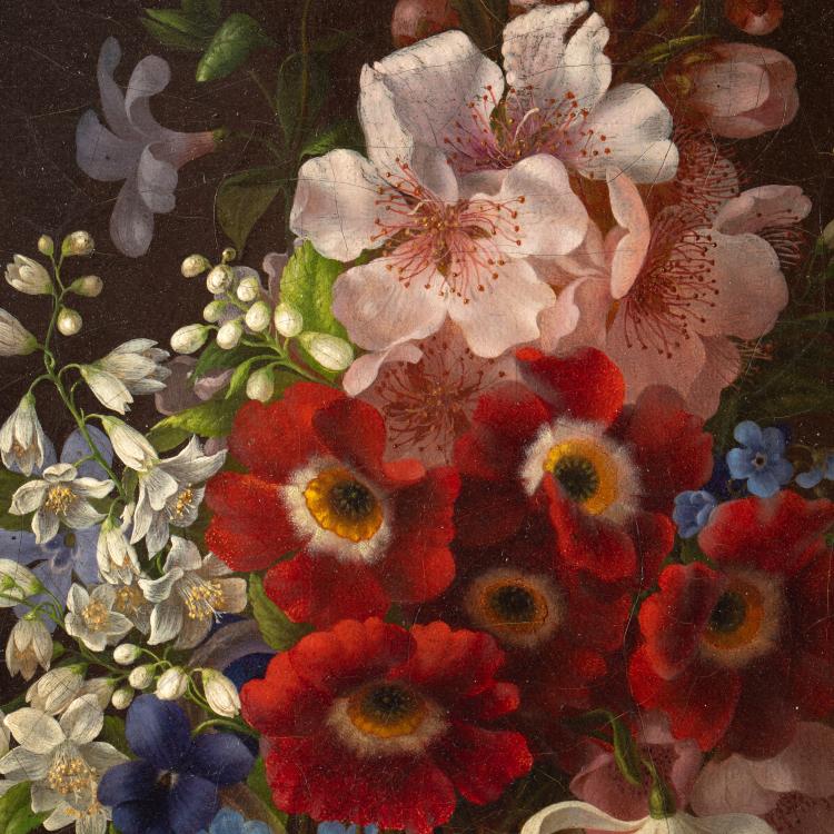 Bild 2 zu Objekt, Blumenstillleben, 1860, K-17 94