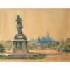 Heldenplatz in Wien mit Blick auf das Rathaus, 1925