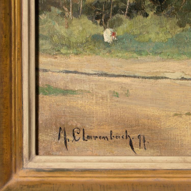 Bild 2 zu Objekt, Bauernkate im hellen Sonnenschein, 1897, Max Clarenbach, K-17 100