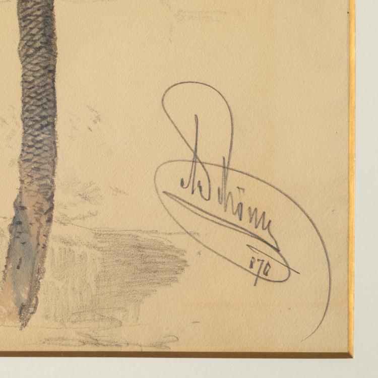 Bild 2 zu Objekt, Studie einer Palme, 1870, Alois Sch&ouml;nn, K-17 82