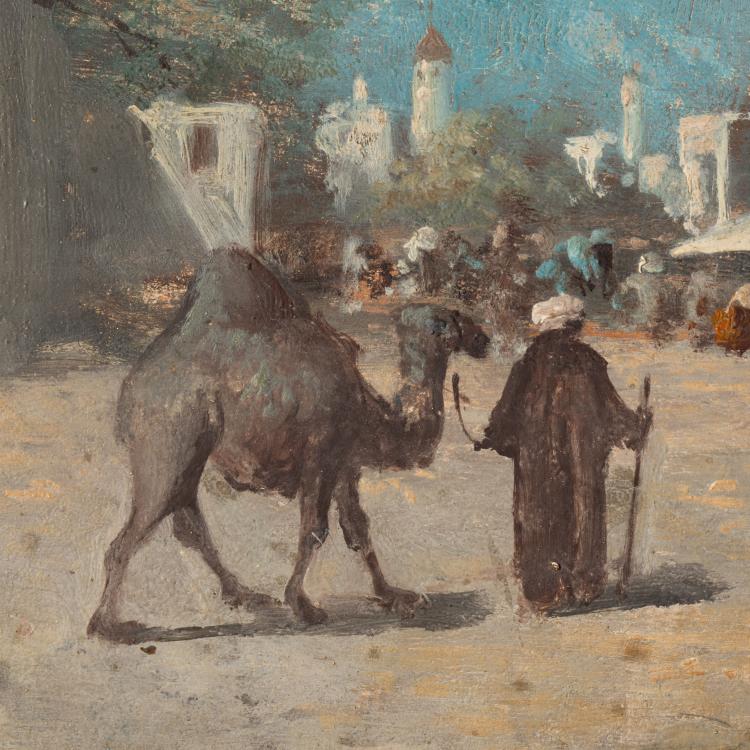 Bild 3 zu Objekt, Strasse in einer orientalischen Stadt, ca. 1890, Antonio Mancini, K-17 99