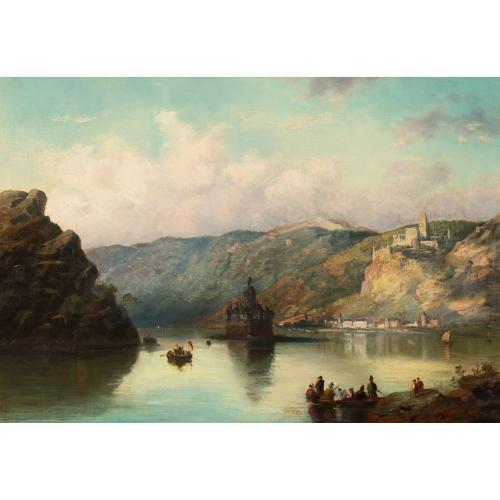 Die Burg Pfalzgrafenstein bei Kaub, 1887