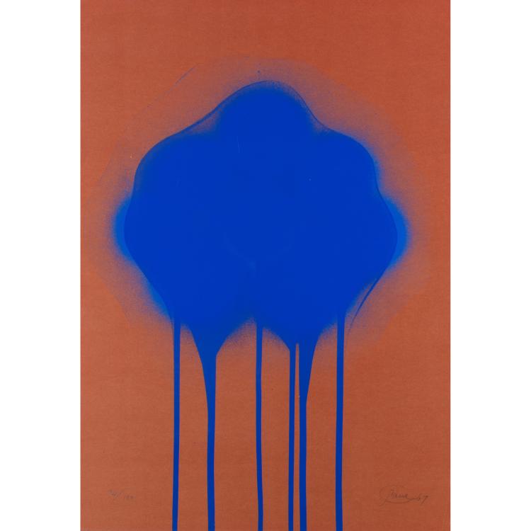 Hauptbild zu Objekt, 'Blaue Feuerblume', 1967, Otto Piene, K-17 268