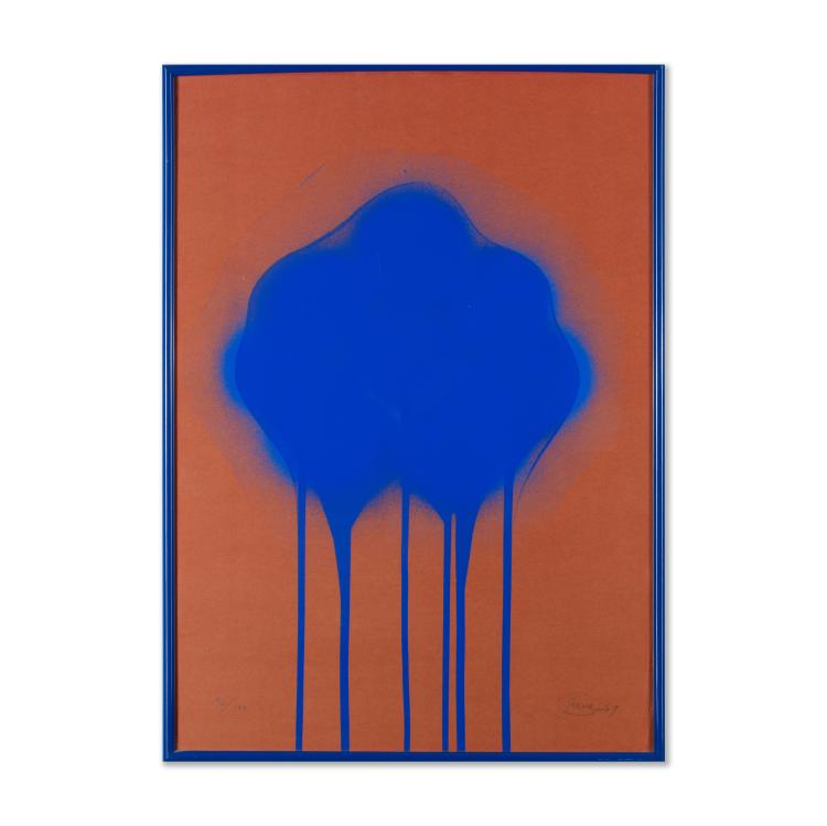 Bild 1 zu Objekt, 'Blaue Feuerblume', 1967, Otto Piene, K-17 268