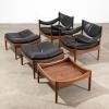 2 Sessel, 2 Hocker und Tisch Modell Modus