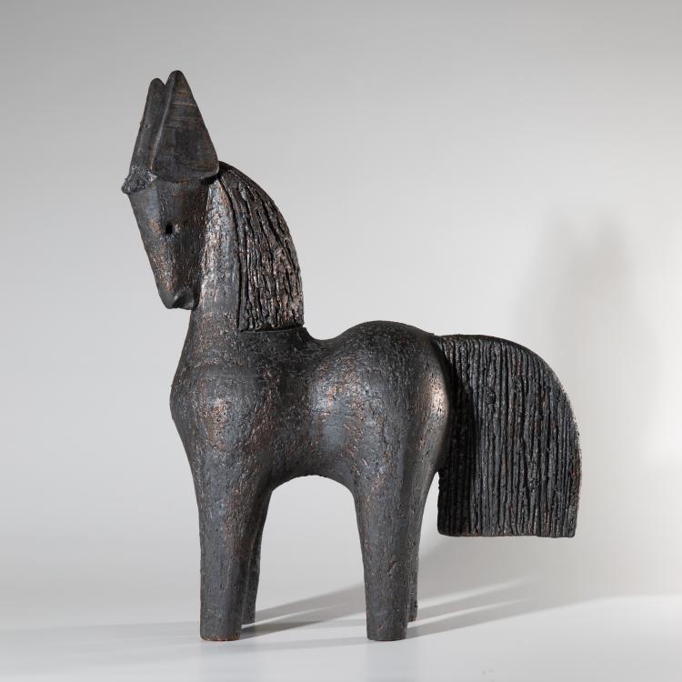 Bild 3 zu Objekt, Majolikafigur 'Pferd', Pouchin, Atelier, K-17 200