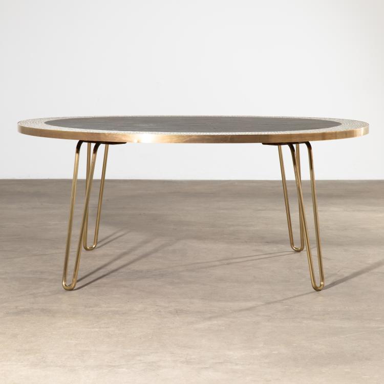 Bild 3 zu Objekt, Round Oval Glass Mosaic Coffee Table, Berthold M&uuml;ller, K-17 382