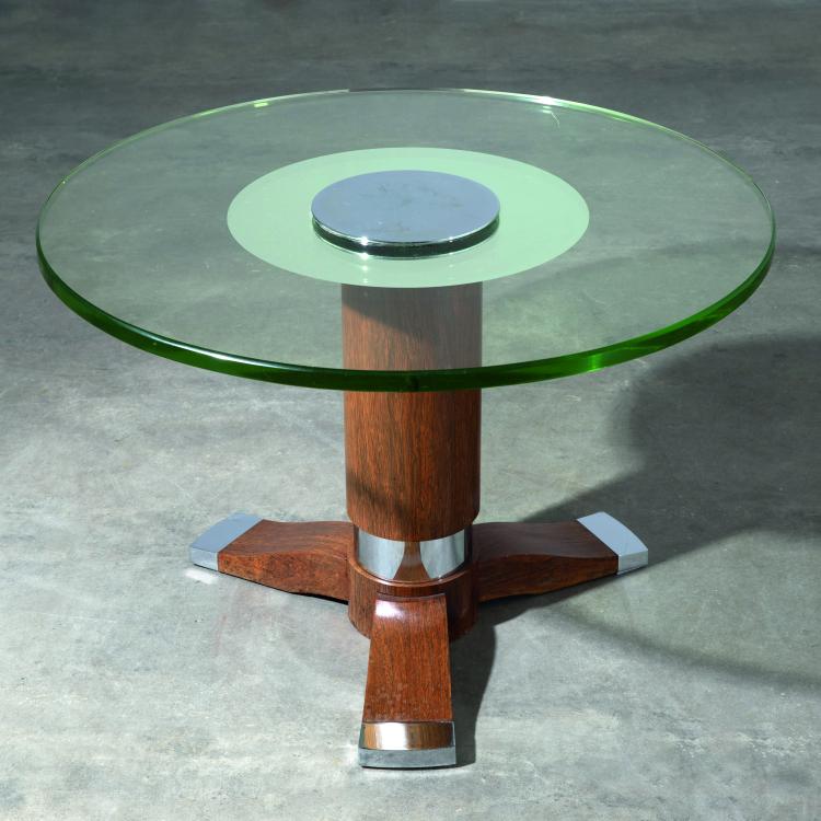 Hauptbild zu Objekt, Art D&eacute;co Salontisch, um 1930, Jules Leleu, K-17 65