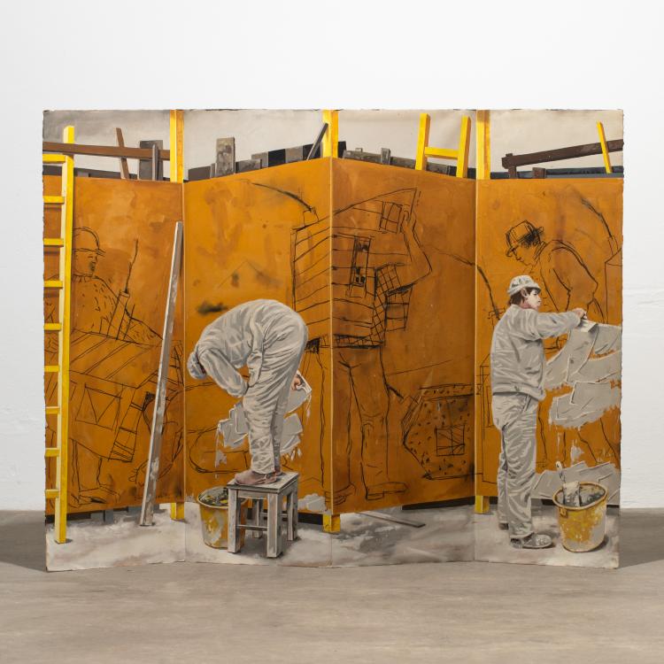 Bild 1 zu Objekt, Ohne Titel (Anstreicher), 1992, K-17 333