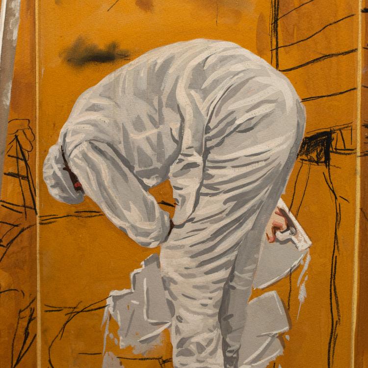 Bild 2 zu Objekt, Ohne Titel (Anstreicher), 1992, K-17 333