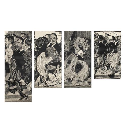 4 Blätter aus dem Zyklus 'Paulskirche', 1990