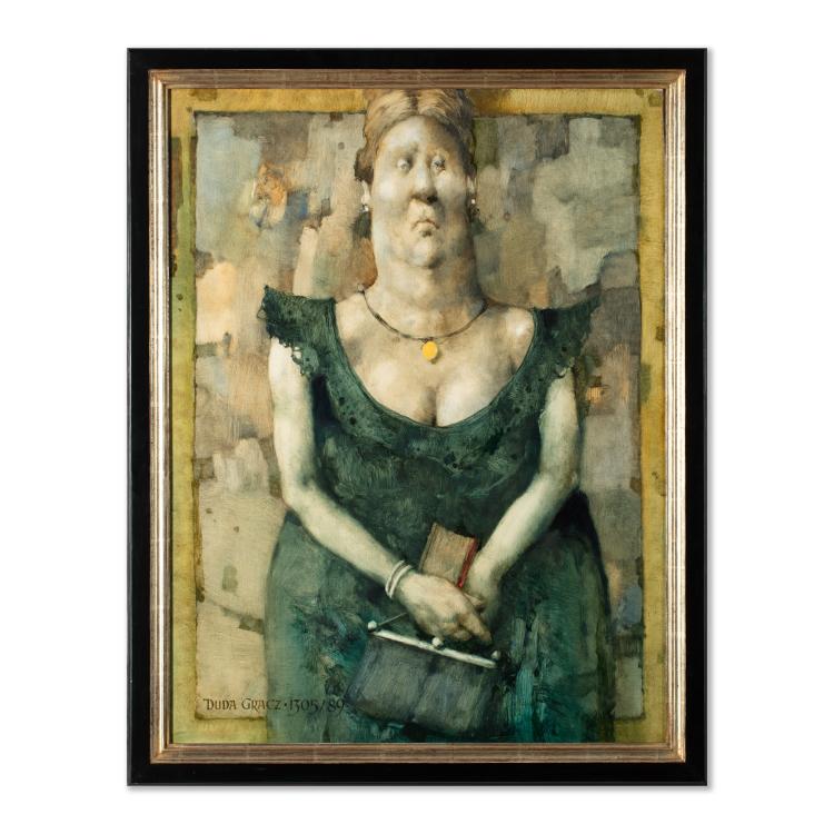 Bild 1 zu Objekt, Ohne Titel (Portrait einer Dame mit Handtasche), 1989, 