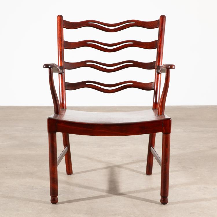 Bild 1 zu Objekt, Armlehnsessel Modell 1755, Ole Wanscher, Fritz Hansen, K-17 462