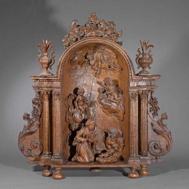 Hauptbild zu Objekt, Hausaltar, 18. Jh., Wohl Fl&auml;misch/Probably Flemish, K-17 18