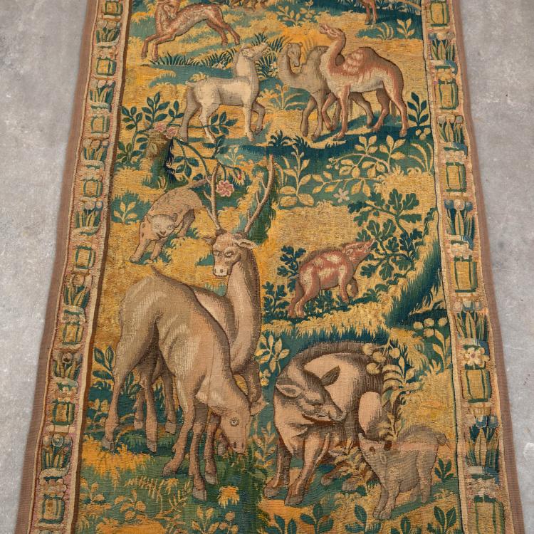 Bild 4 zu Objekt, Paar Tapisserien mit Tieren, fr&uuml;hes 17. Jh., Flandern/ Flanders, K-17 14