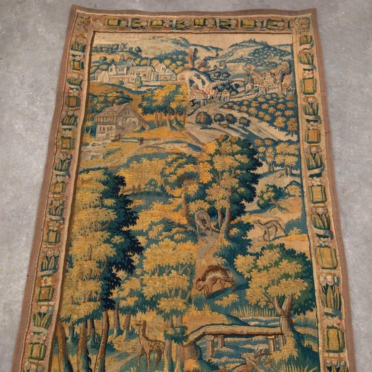 Bild 5 zu Objekt, Paar Tapisserien mit Tieren, fr&uuml;hes 17. Jh., Flandern/ Flanders, K-17 14