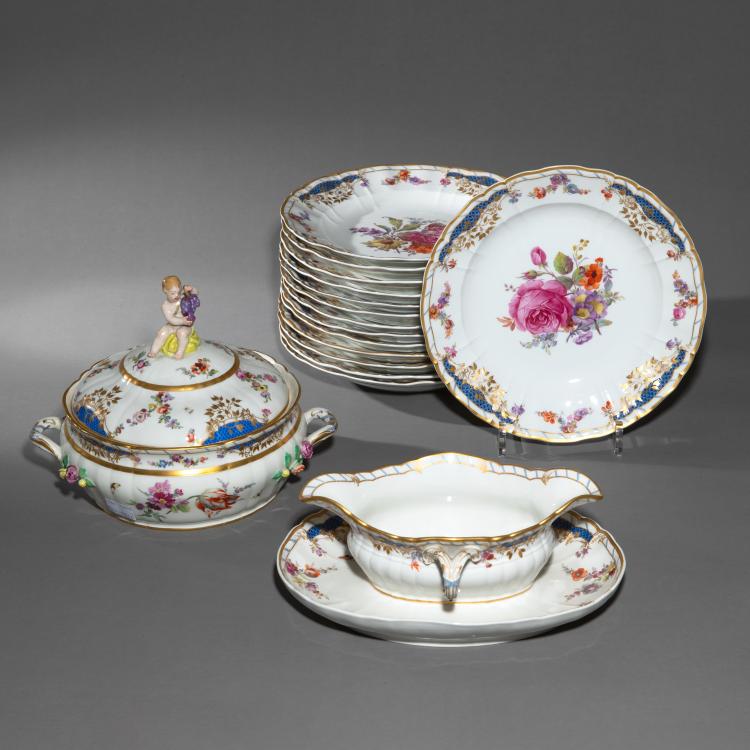 Hauptbild zu Objekt, Restservice 'Breslauer Stadtschloss', Berlin, KPM, K-17 186