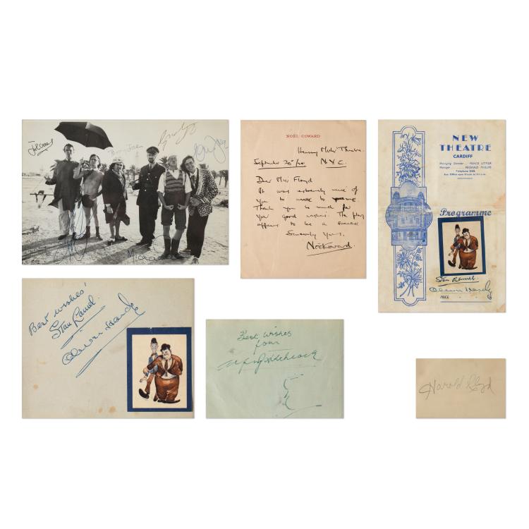 Hauptbild zu Objekt, Konvolut von 6 Autographen, gerahmt, K-17 92