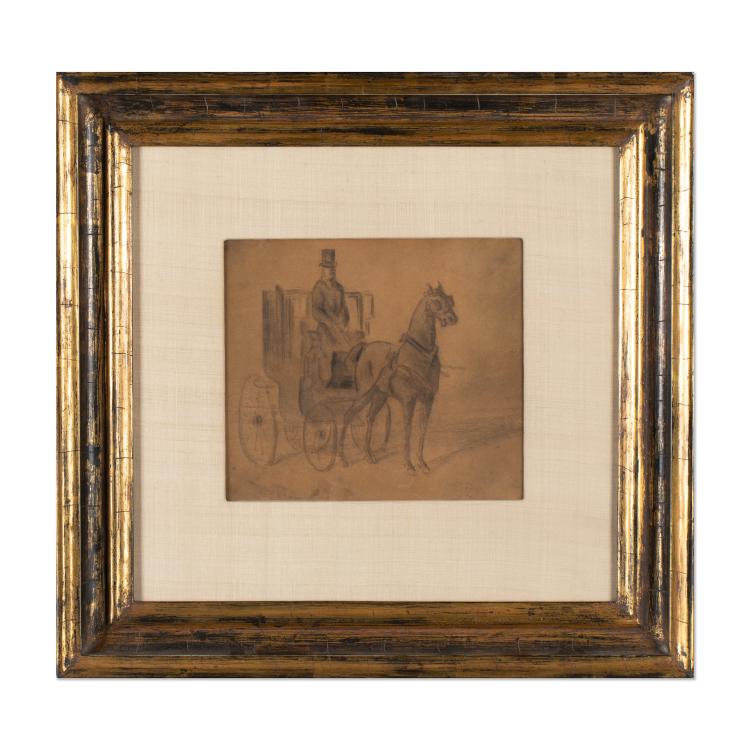 Bild 1 zu Objekt, Pariser Pferdekutsche, circa 1870, Constantin Guys, K-17 81