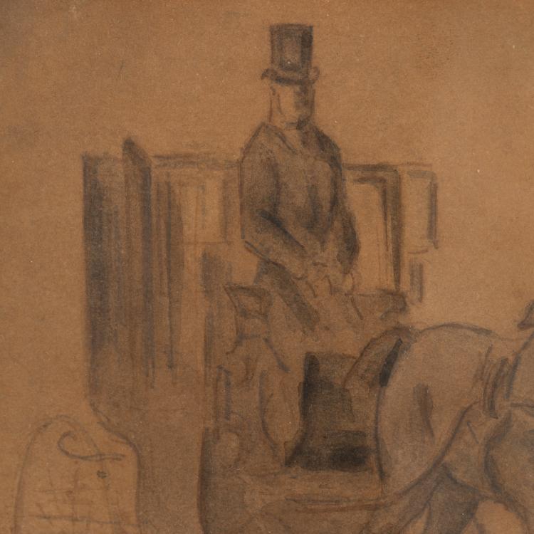 Bild 2 zu Objekt, Pariser Pferdekutsche, circa 1870, Constantin Guys, K-17 81