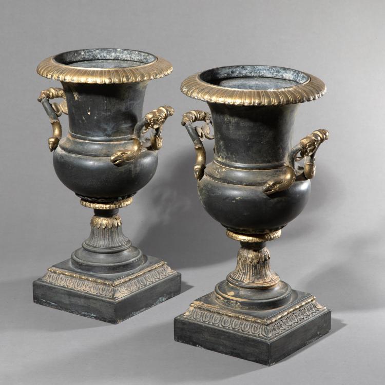 Hauptbild zu Objekt, Paar Kratervasen, sp&auml;tes 19. Jh., Frankreich/France, K-17 36