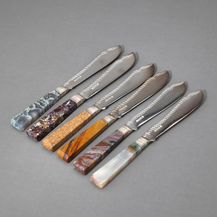 Bild 2 zu Objekt, Sechs Fischmesser, vor 1913, Mappin Brothers, Sheffield, K-17 133