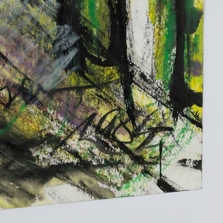 Bild 2 zu Objekt, Blatt aus der Werkgruppe 'Galopper', 1984, Antonius H&ouml;ckelmann, K-17 298